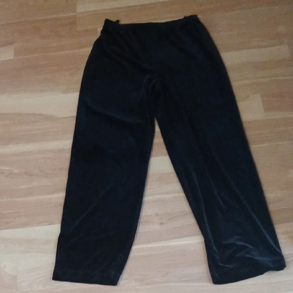 Bechamel Midnight Black Velvet Pants